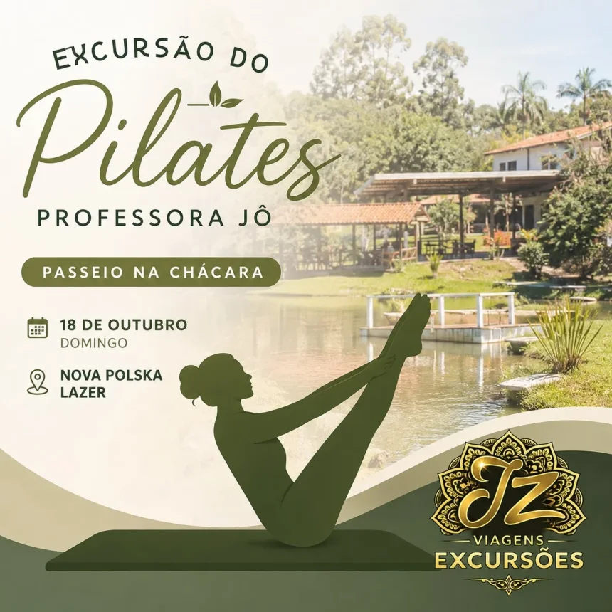 Chácara Nova Polska Lazer com aulão de Pilates