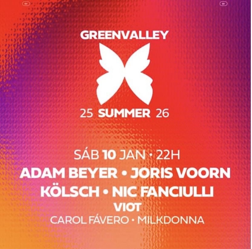 Adam Beyer, Joris Voorn, Kölsch e Nic Fanciulli no Greenvalley